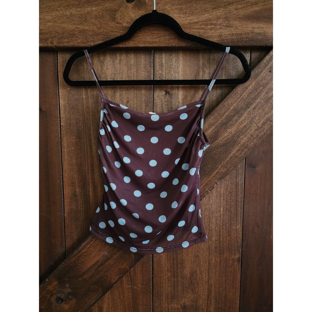 See You Monday Y2K polka dot top - Size S